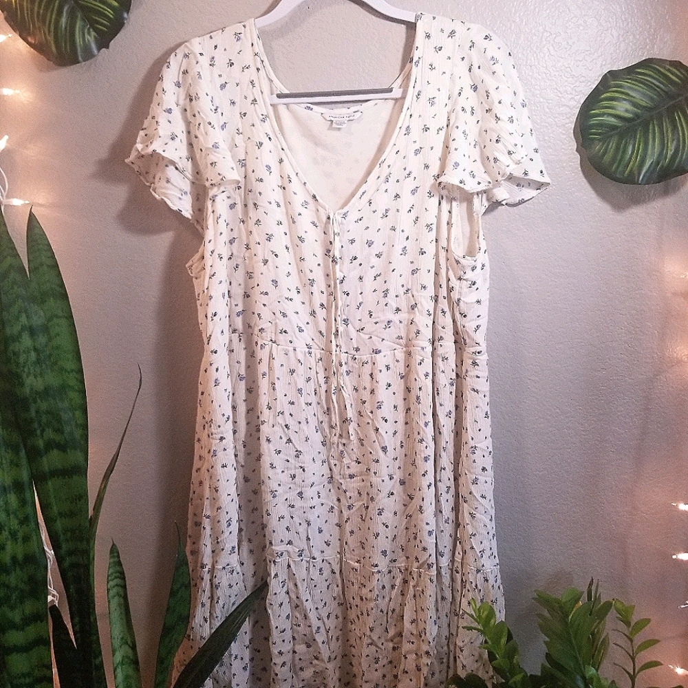 American Eagle Flutter Sleeves Dress